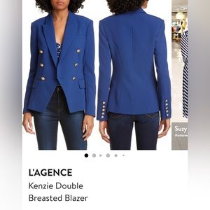 L’Agence blue, double breasted jacket